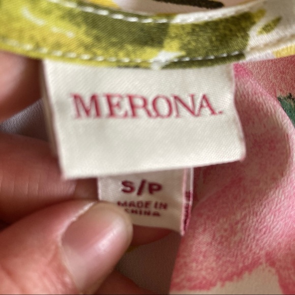Nice Merona Pastel Floral Sleeveless Top Small - Picture 3 of 6